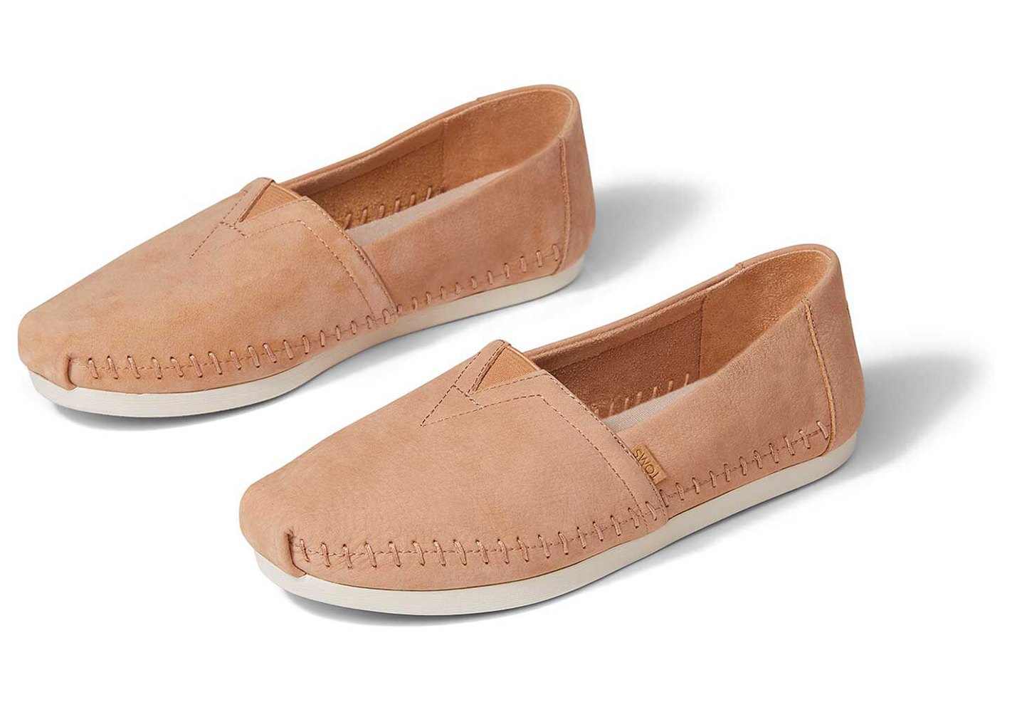 Toms Espadryle Damskie Pomarańczowe - Alpargata Skórzane - 28PVFRKEN